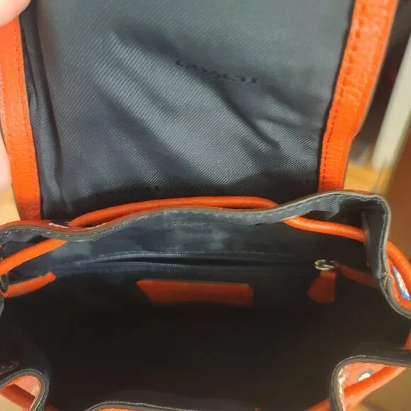 Authentic Coach leather mini backpack - Picture 3 of 3